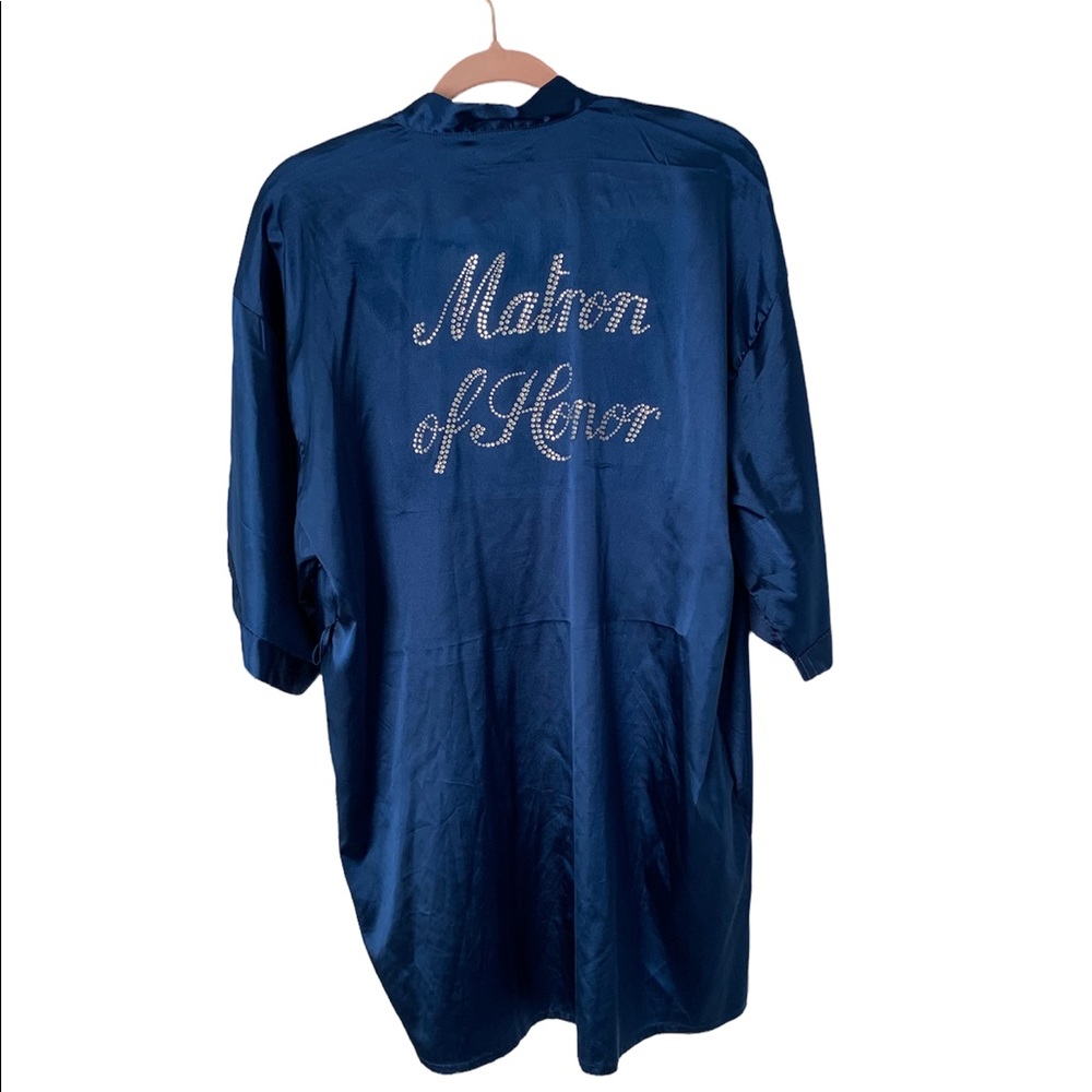 NWT matron of honor silk bridesmaid bath robe